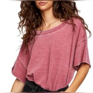 Free People Cozy Girl Bodysuit in Winding Road